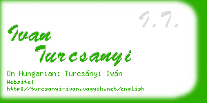 ivan turcsanyi business card